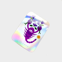 Load image into Gallery viewer, Scorpio Holographic Rectangle Sticker
