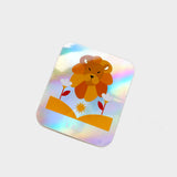 Leo Holographic Rectangle Sticker