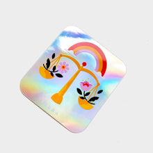 Load image into Gallery viewer, Libra Holographic Rectangle Sticker