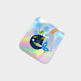 Capricorn Holographic Rectangle Sticker