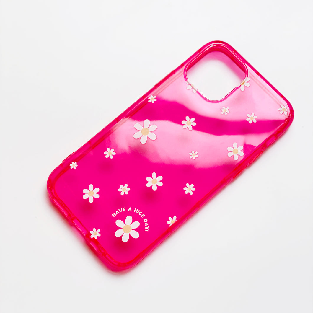 Claire Neon Pink Phone Case