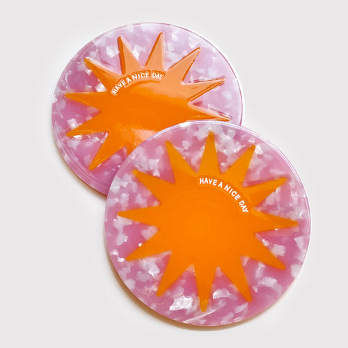 Marble Pattern Sun Coaster
