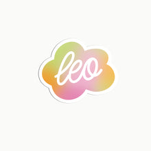 Load image into Gallery viewer, Gradient Leo Clear Die Cut Sticker