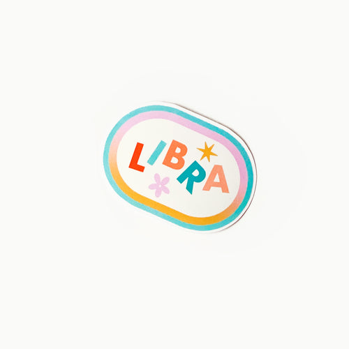 Libra Die Cut Sticker