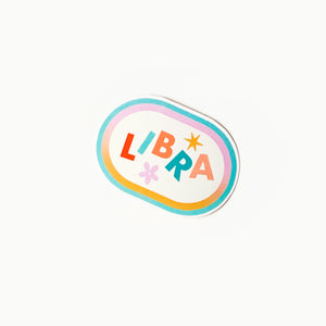 Libra Clear Die Cut Sticker