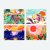 Vacation Post Card Set of 8