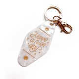 Capricorn Horoscope Motel Shape Keychain