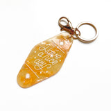 Gemini Horoscope Motel Shape Keychain