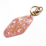 Libra Horoscope Motel Shape Keychain